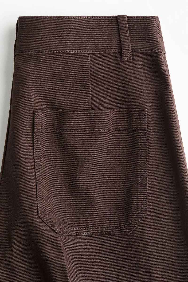 Pantalon large en sergé