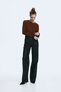 Haut en jersey à effet drapé