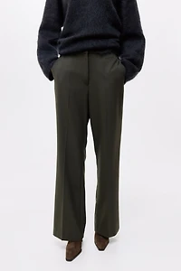 Pantalon droit avec plis