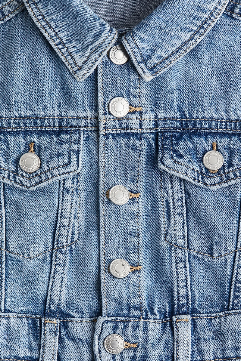 Robe en denim de coton