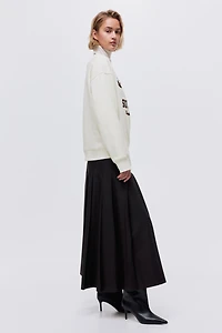 Sweatshirt with Text Motif