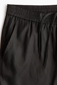 Easy Care Loose-Fit Linen-Blend Pants