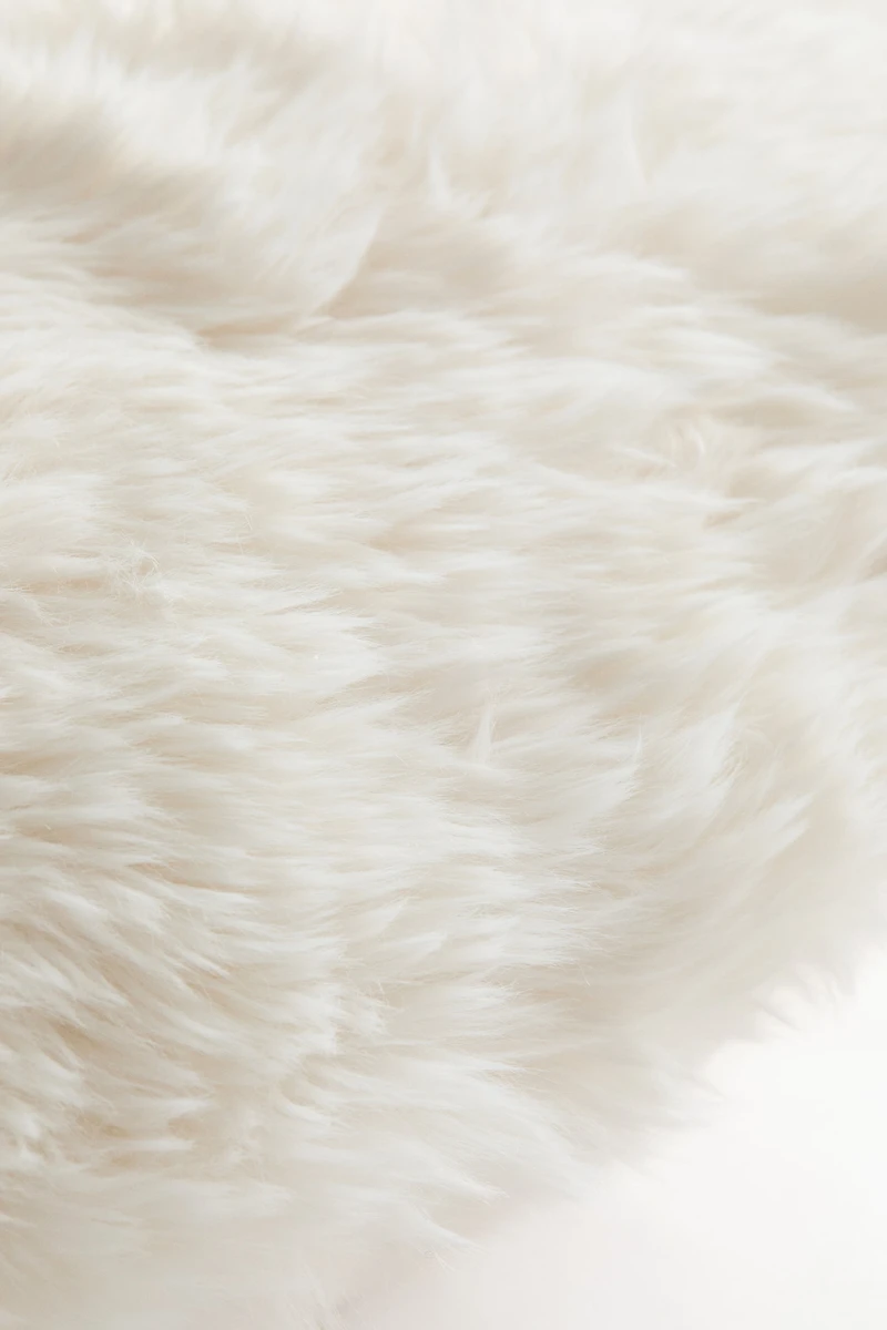 Fluffy Heart-Shaped Cushion