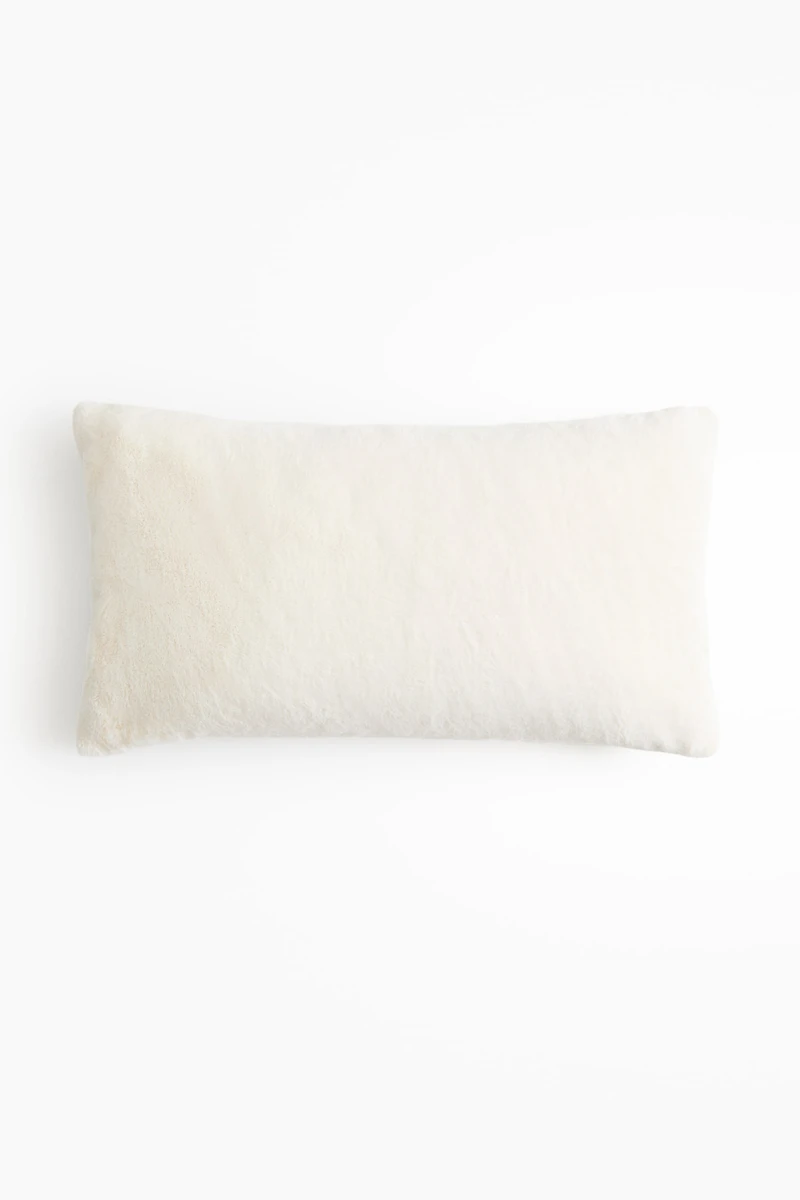 Housse de coussin duveteuse