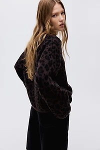 Jacquard-Knit Sweater