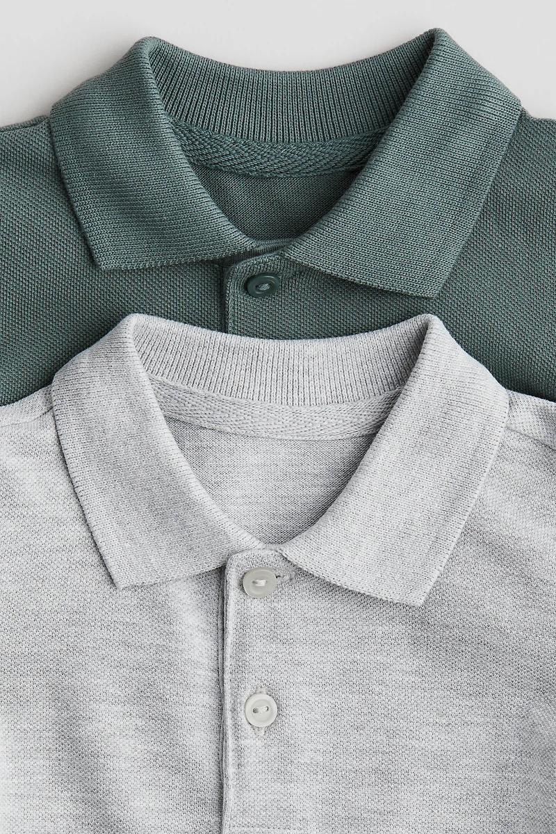 2-Pack Cotton Polo Shirts