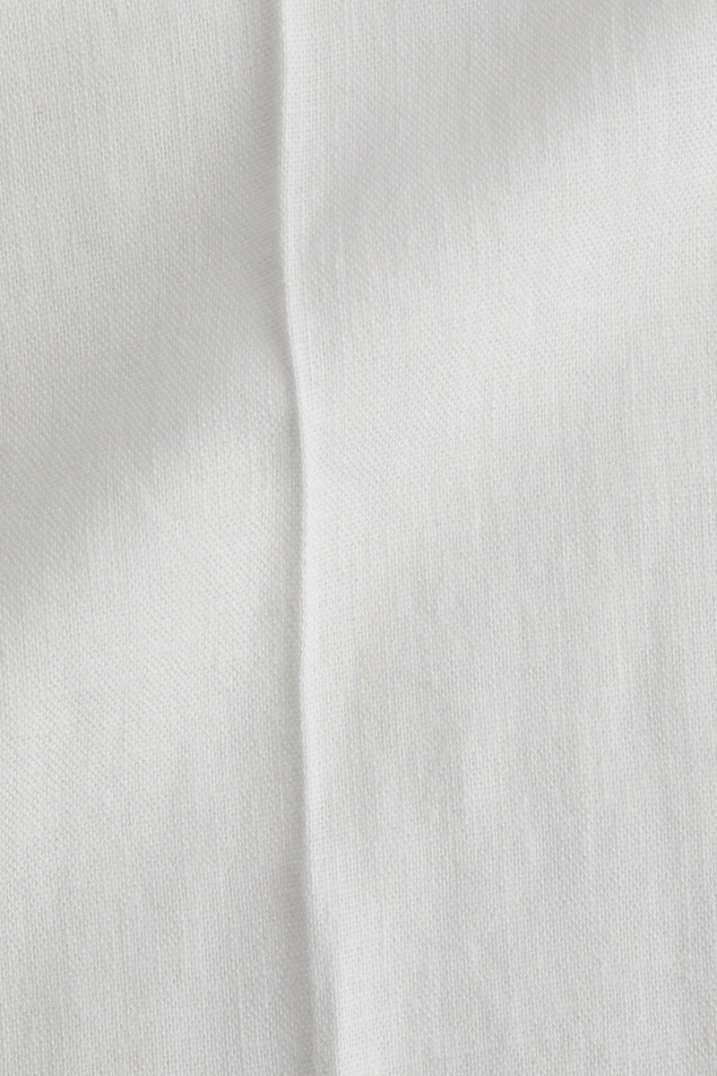 Wide-Leg Linen-Blend Pants