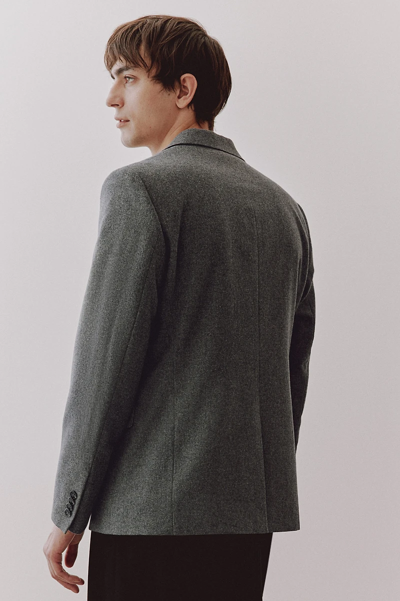 Regular Fit Wool-Blend Jacket