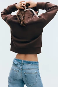 Chandail à col fermeture éclair en scuba