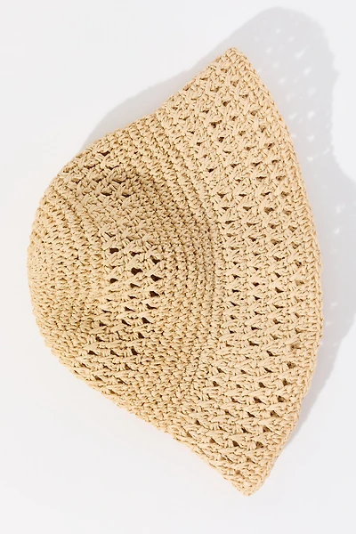 Handmade Straw Bucket Hat