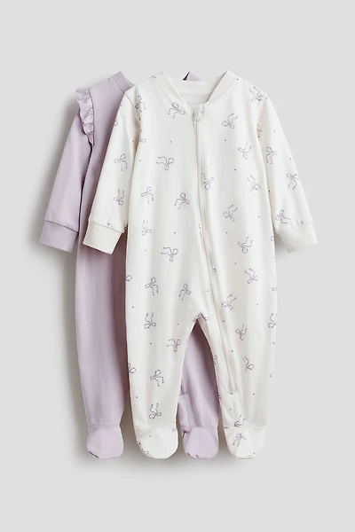 2-pack Zip-up Pajama Jumpsuits