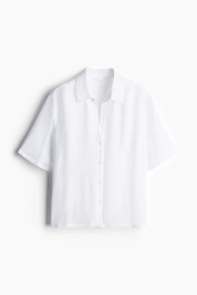 Crinkled Viscose Shirt