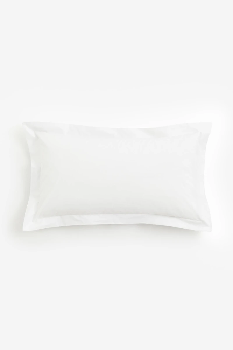 Taie d'oreiller en percale de coton