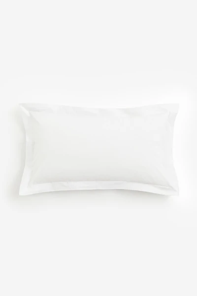 Taie d'oreiller en percale de coton