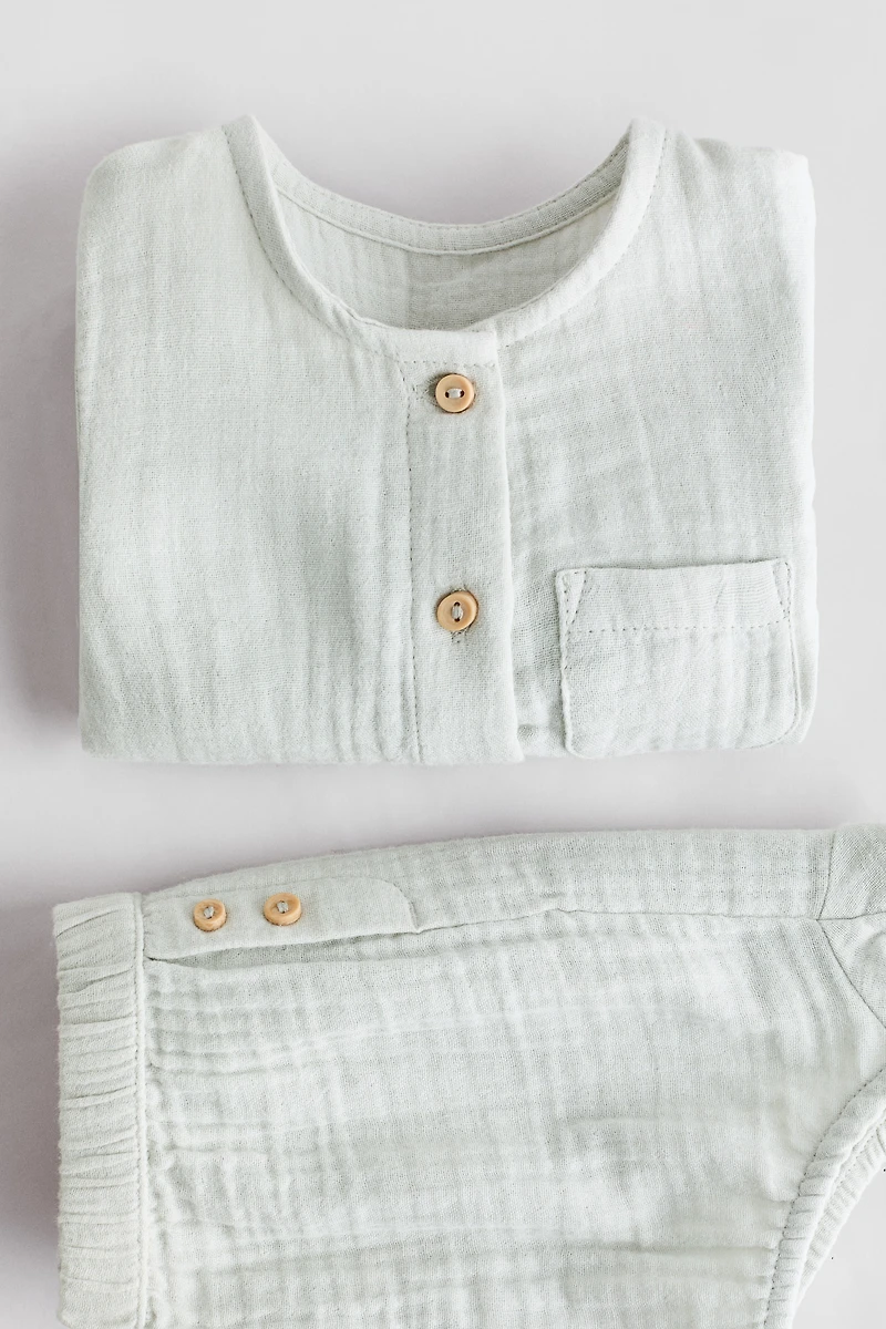 2-Piece Cotton Muslin Set
