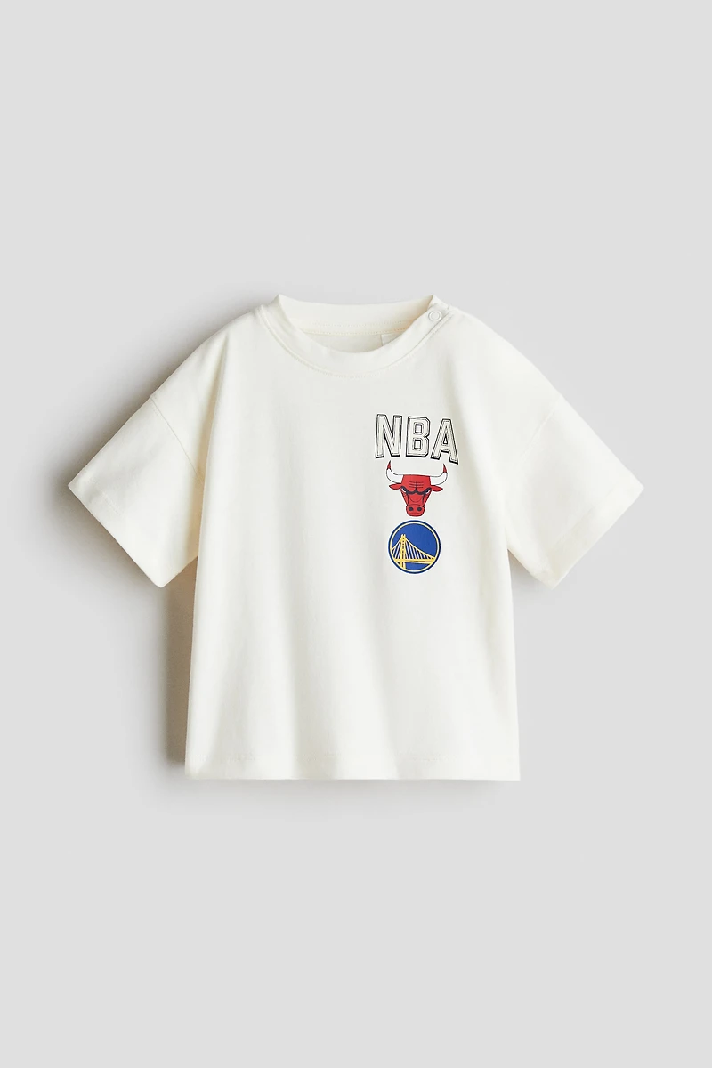 T-shirt en coton imprimé