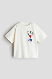 T-shirt en coton imprimé