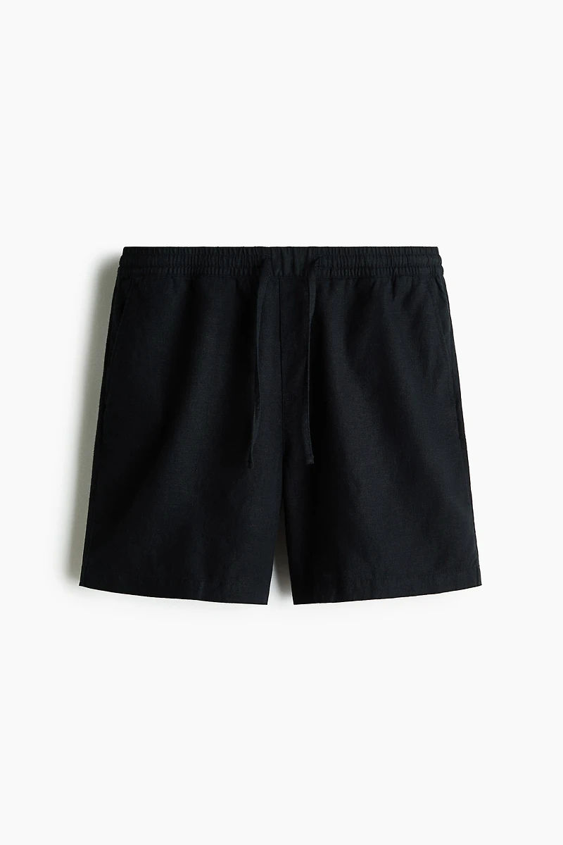 Relaxed-Fit Linen-Blend Shorts