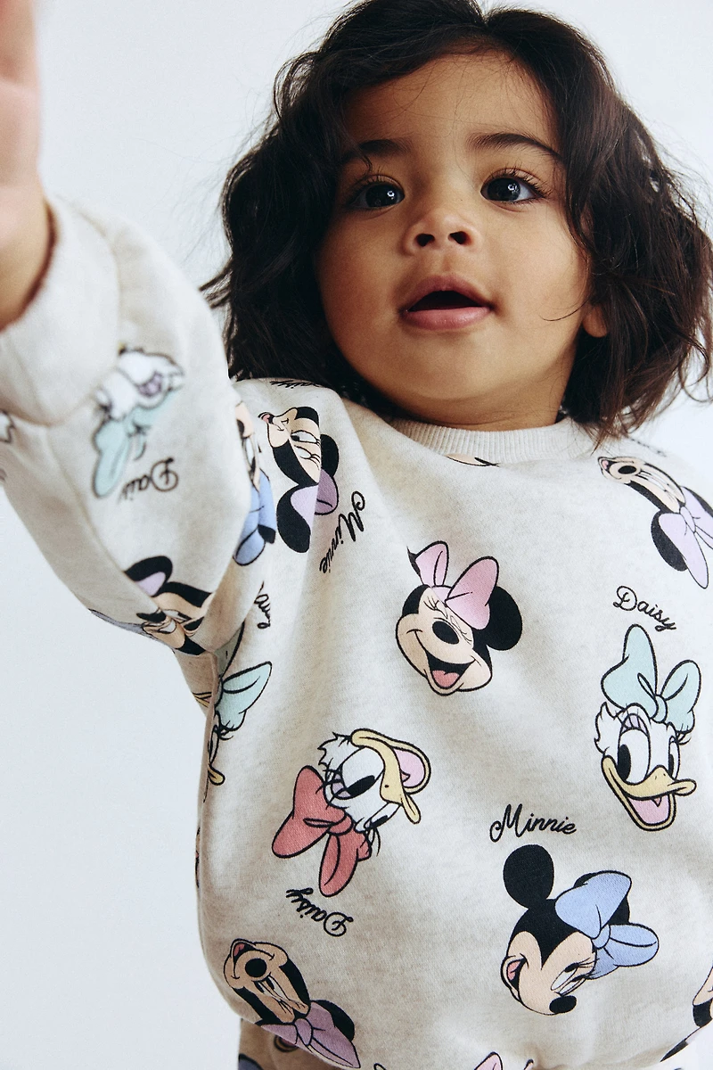 2-Piece Printed Sweatshirt and Joggers Set