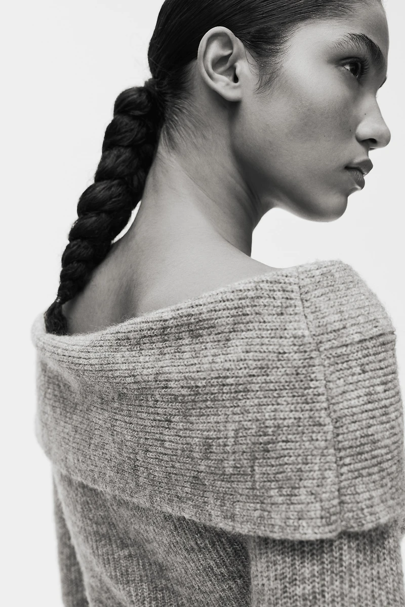 Off-the-Shoulder Sweater