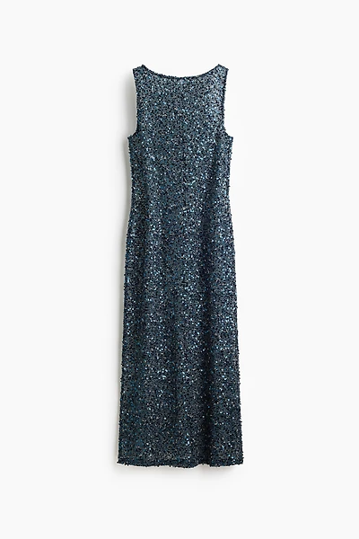 Robe filet à sequins