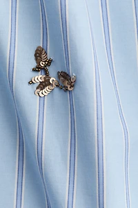 Embellished Cotton Pajama Shirt