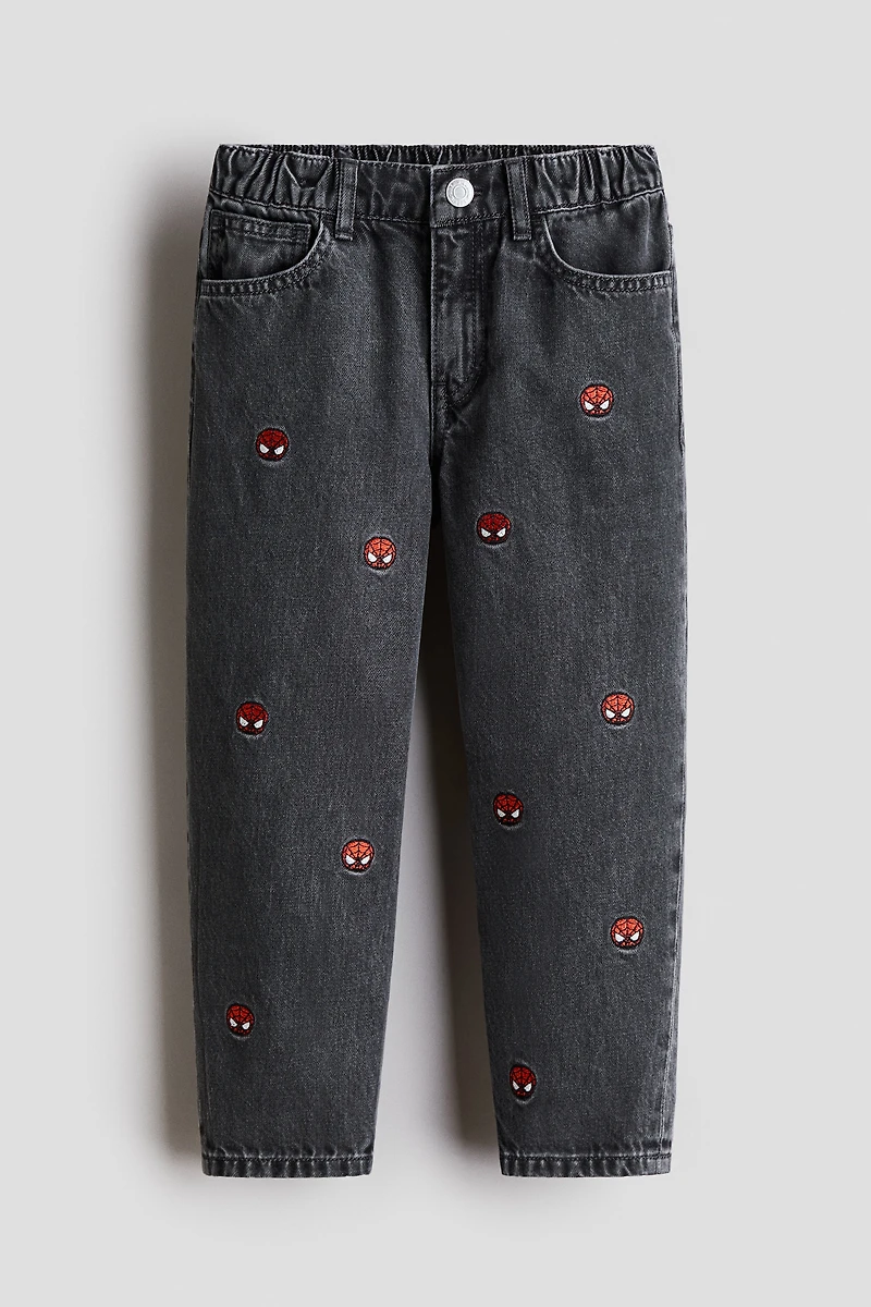 Regular-Fit Printed Jeans