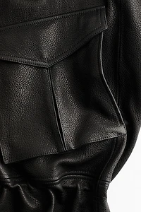 Peplum Leather Jacket