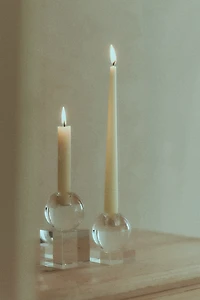 Low Glass Candleholder