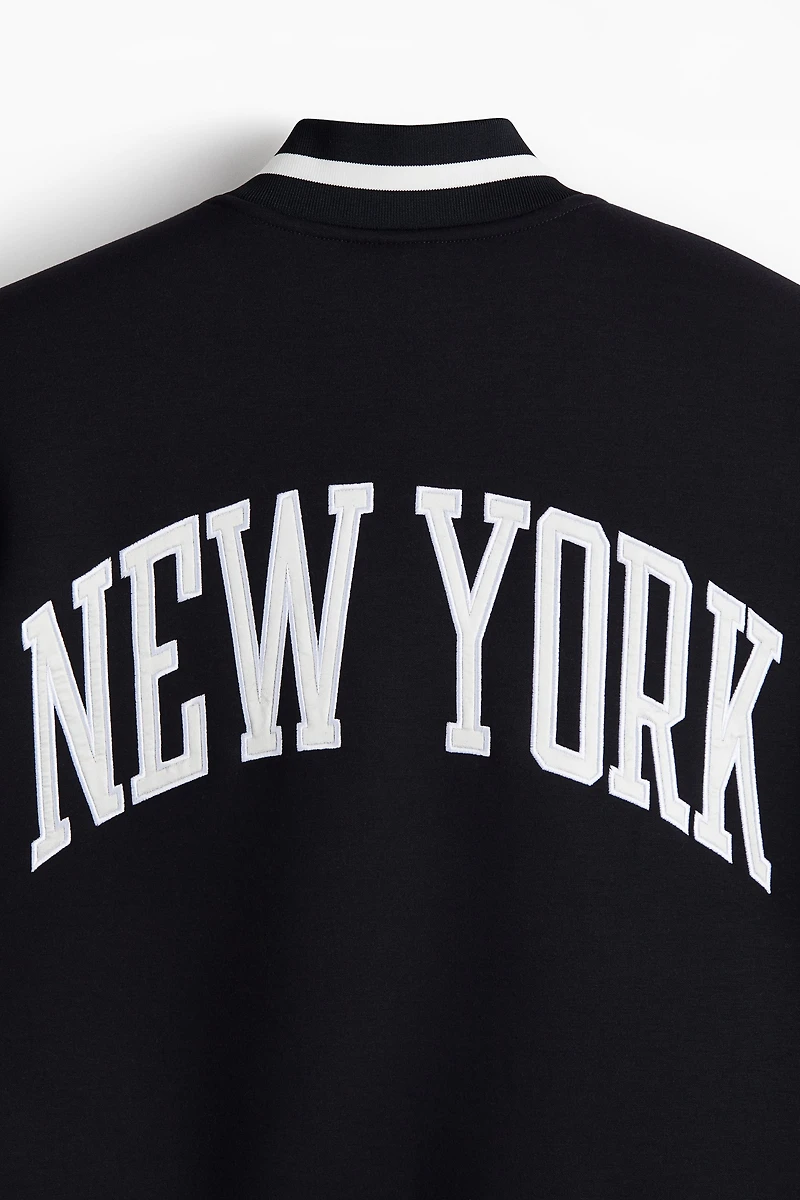 Loose-Fit Baseball Jacket