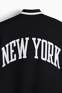 Loose-Fit Baseball Jacket