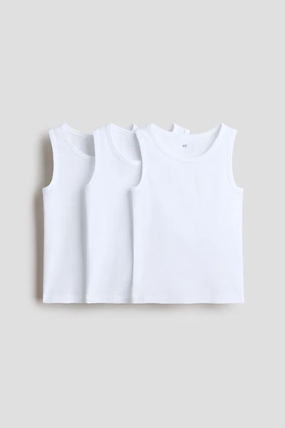 Lot de 3 camisoles en coton