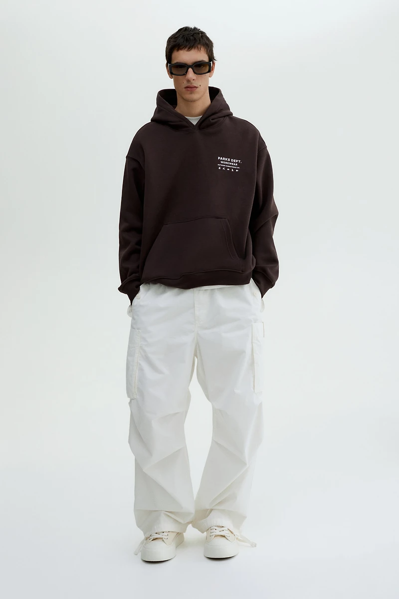 Relaxed-Fit Printed Hoodie