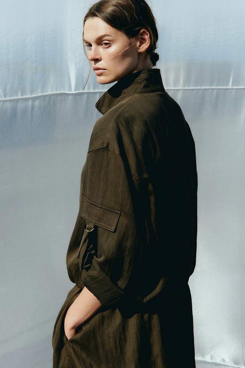 Oversized Twill Jacket