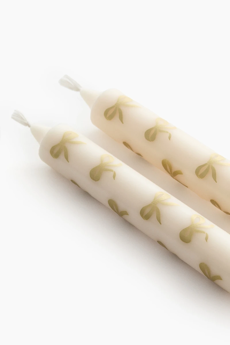2-pack Patterned Candles