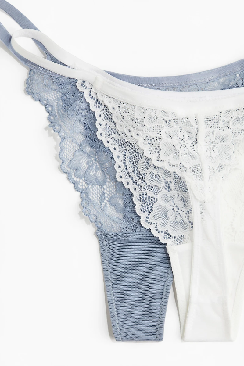 3-pack Lace Thong Briefs