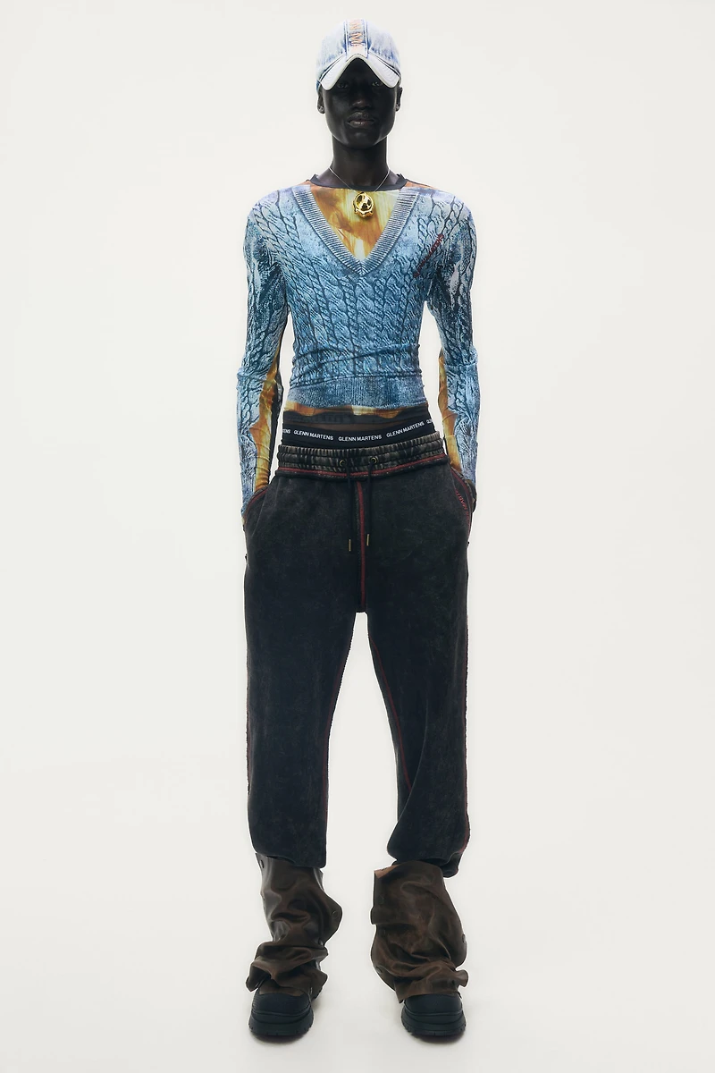 Pantalon en molleton imprimé