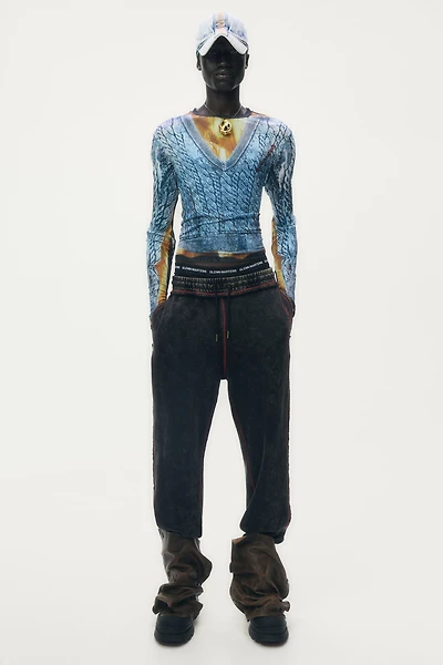 Pantalon en molleton imprimé