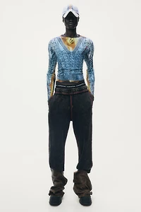 Pantalon en molleton imprimé