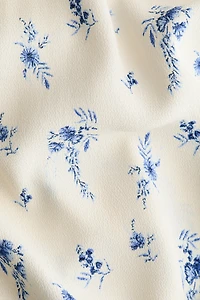 MAMA Puff-sleeved wrap dress