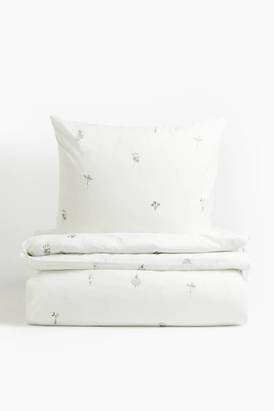 Patterned Twin Duvet Cover Set