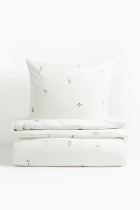 Patterned Twin Duvet Cover Set