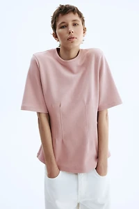 Tapered-Waist Interlock T-Shirt