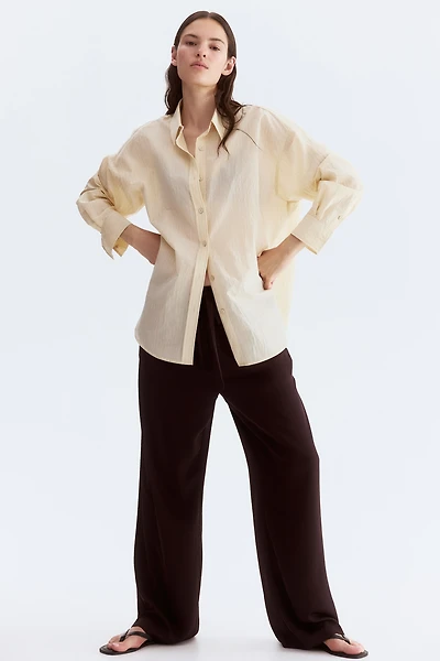 Drawstring Twill Pants