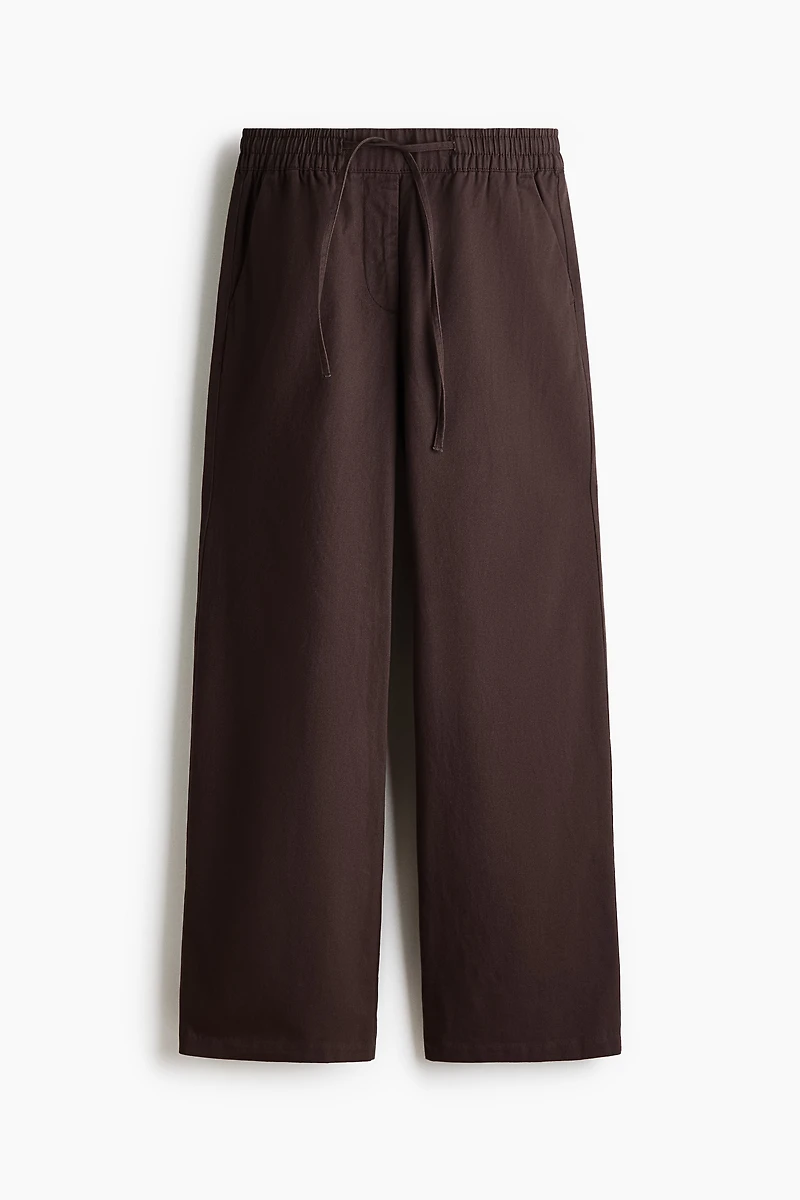 Cotton Drawstring Pants