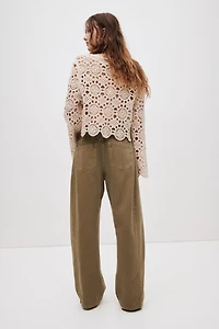 Barrel Regular Waist Jeans