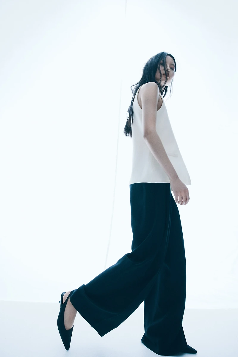 Chandail sans manches en tricot fin
