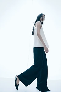 Chandail sans manches en tricot fin
