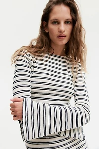 Textured-Knit Maxi Dress