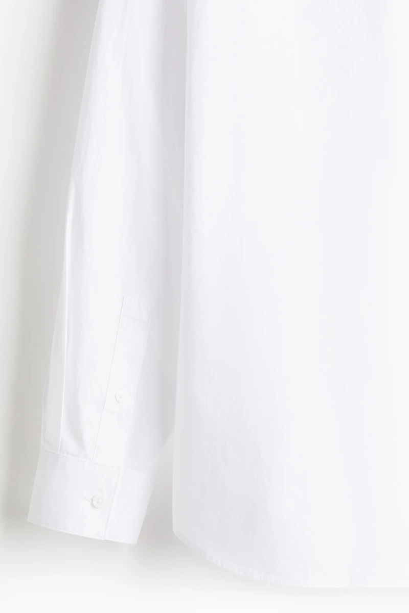 Chemise ample en popeline